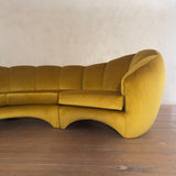 Monumental Three Piece Curved Sofa