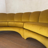 Monumental Three Piece Curved Sofa