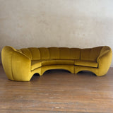 Monumental Three Piece Curved Sofa