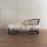 Long Hair Iron Chaise Lounge