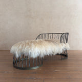 Long Hair Iron Chaise Lounge