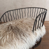 Long Hair Iron Chaise Lounge