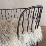 Long Hair Iron Chaise Lounge