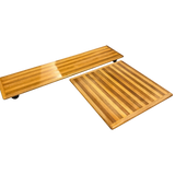 Set of Mario Bellini 'Pianura' Low Walnut Coffee Tables