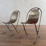 Pair of French Modernist Sling Chairs