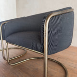 Pair of Tubular Brass Side Chairs