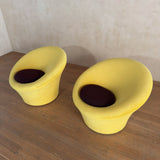Pair of Custom Pierre Paulin Lounge Chairs