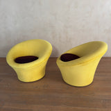 Pair of Custom Pierre Paulin Lounge Chairs