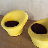 Pair of Custom Pierre Paulin Lounge Chairs
