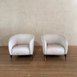 Pink Lambskin Lounge Chairs
