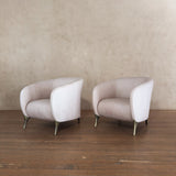 Pink Lambskin Lounge Chairs