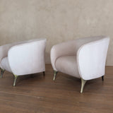 Pink Lambskin Lounge Chairs