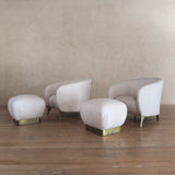 Pink Lambskin Lounge Chairs
