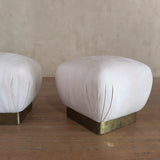 Petal Pink Karl Springer Pouf
