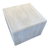 Travertine Cube Side Tables