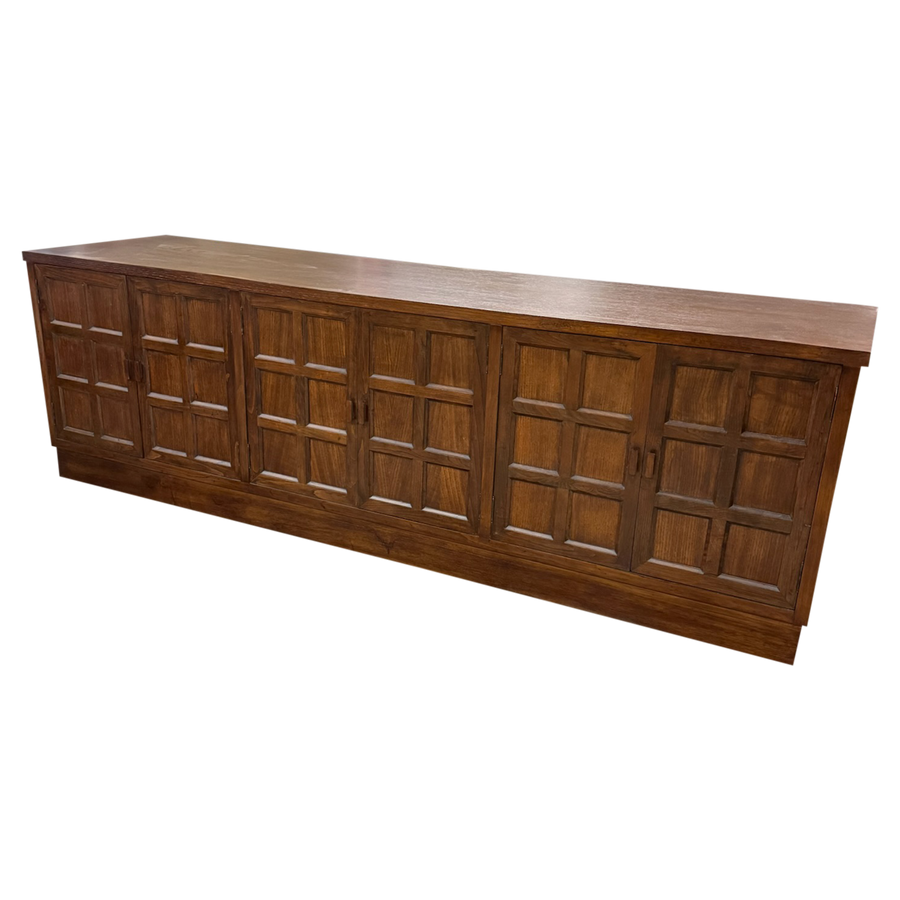 Walnut Panel Front Sideboard, France, 1970s