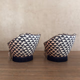 Pair of Custom Giovanni Ponti Style Arm Chairs