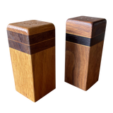 Contrasting Wood Salt + Pepper Shakers