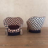 Pair of Custom Giovanni Ponti Style Arm Chairs