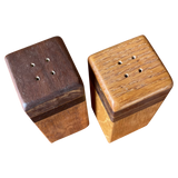 Contrasting Wood Salt + Pepper Shakers