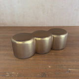 Triple Moon Silk Bench Ottoman