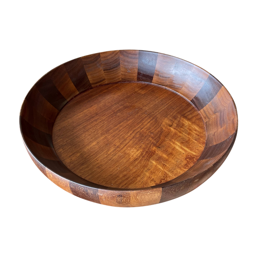 Large Shallow Wood Bowl