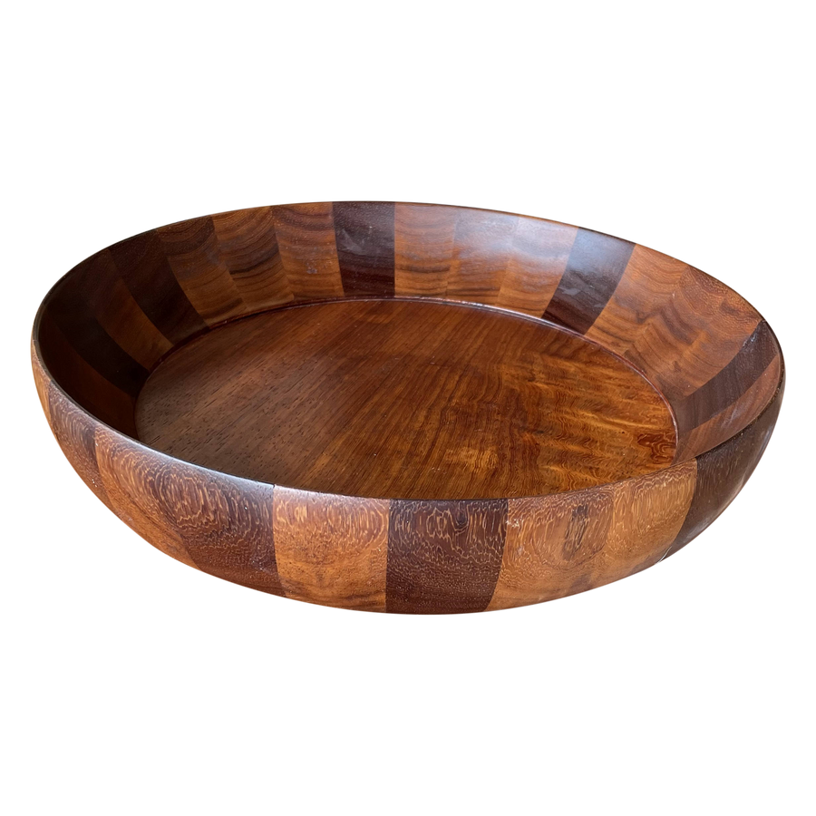 Large Shallow Wood Bowl