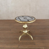Gold Leaf Mosaic Side Table