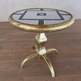 Gold Leaf Mosaic Side Table