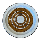 Two Tone Circles Ceramic Plate