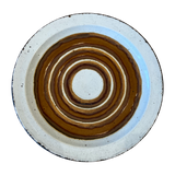 Two Tone Circles Ceramic Serving Dish