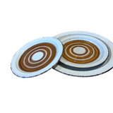 Two Tone Circles Ceramic Serving Dish