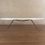 Rare Unusual Faceted Dining Table