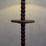 Antique French Carved Wood Bubble Floor Lamp
