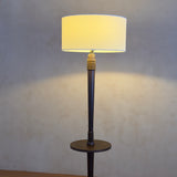 Antique French Carved Tapered Wood Floor Lamp