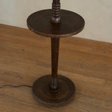Antique French Carved Tapered Wood Floor Lamp