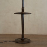 Antique French Carved Tapered Wood Floor Lamp