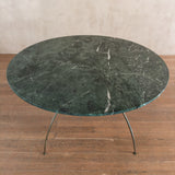 Jean Moreux Style Green Marble Dining Table