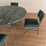 Jean Moreux Style Green Marble Dining Table