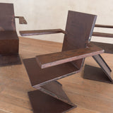 Rust 'Z' Armchair
