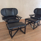Pair of Unusual Pair 1980s Plantation Style Chairs