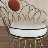 Pair of Custom Scrolled Iron Garden Chairs