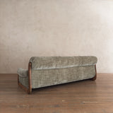 Vintage Sage Green Spanish Oak Framed Sofa, 1960s