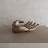 Large Wood Open Palm Sculpture