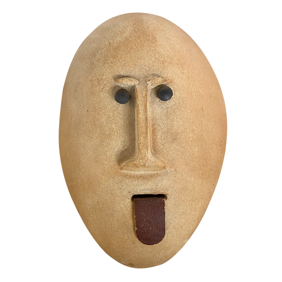Ceramic Face Mask Wall Hanging by Bennington Potters