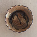 Set of 4 Scalloped Studio Pottery Bowls