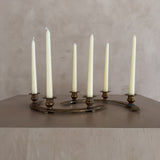 Pair of Curved Brass Candle Holders