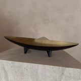 Ebony and Brass Decorative Footed Catch All