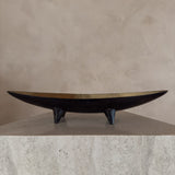 Ebony and Brass Decorative Footed Catch All