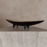 Ebony and Brass Decorative Footed Catch All